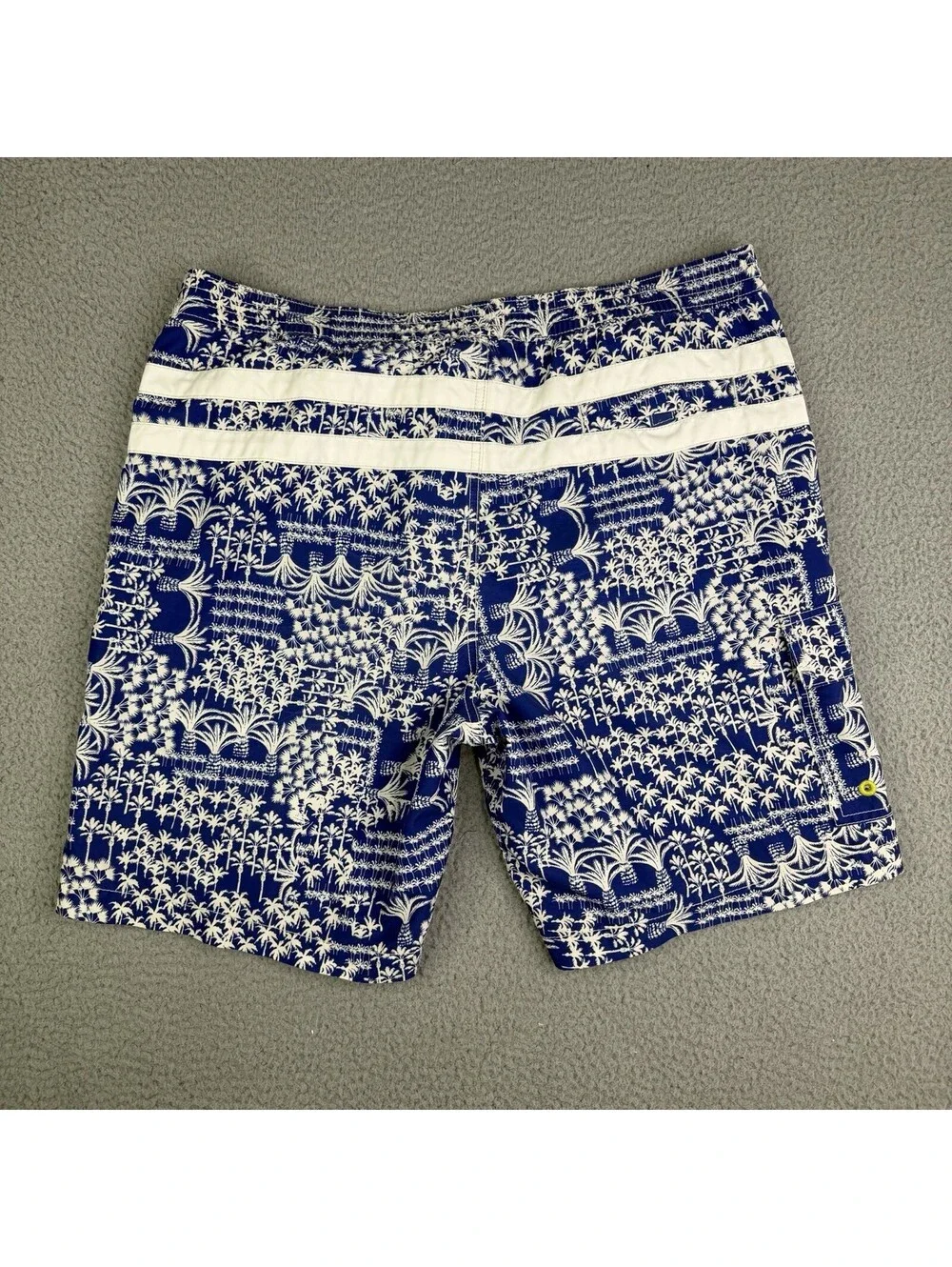 Tommy Bahama Relax Palm Trees Tropical Blue Swim Trunks Men's XL Lined